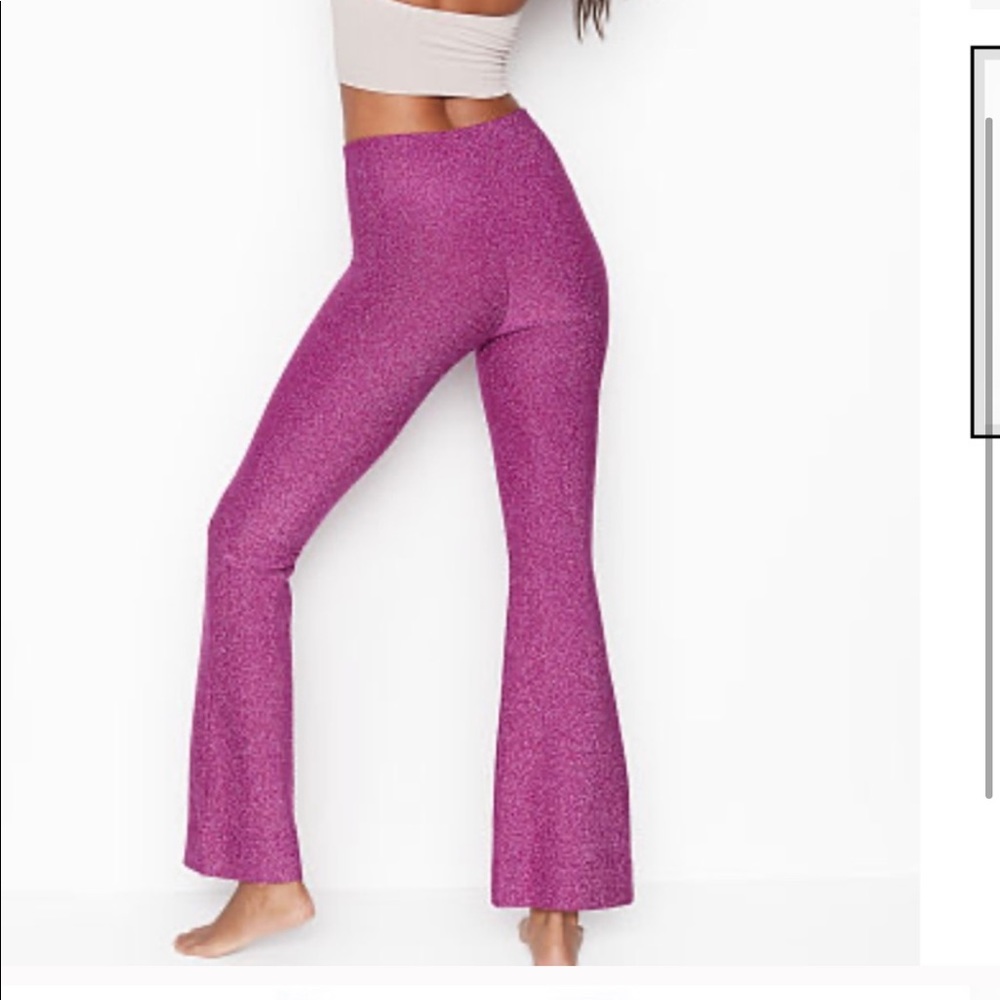 Victoria’s Secret Shimmer Purple Flare Pants